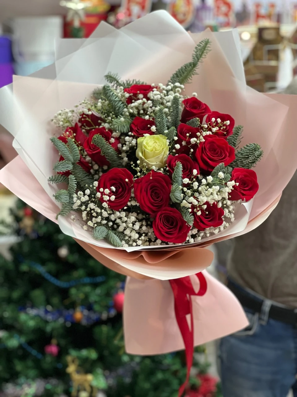 Новогодний букет "Самой единственной"