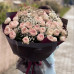 Букет из 19 веток кустовой пионовидной розы Мансфилд Парк