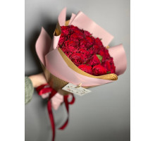 21 импортная роза "Родос" 40 см с упаковкой 