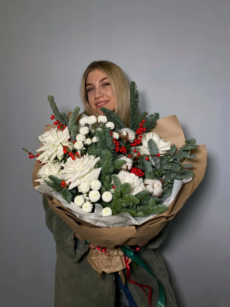 Букет новогодний "Зимний люкс"
