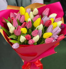 51 тюльпан в упаковке
