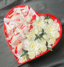 Цветочное сердце c Rafaello