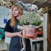 Бокс из белой гипсофилы L