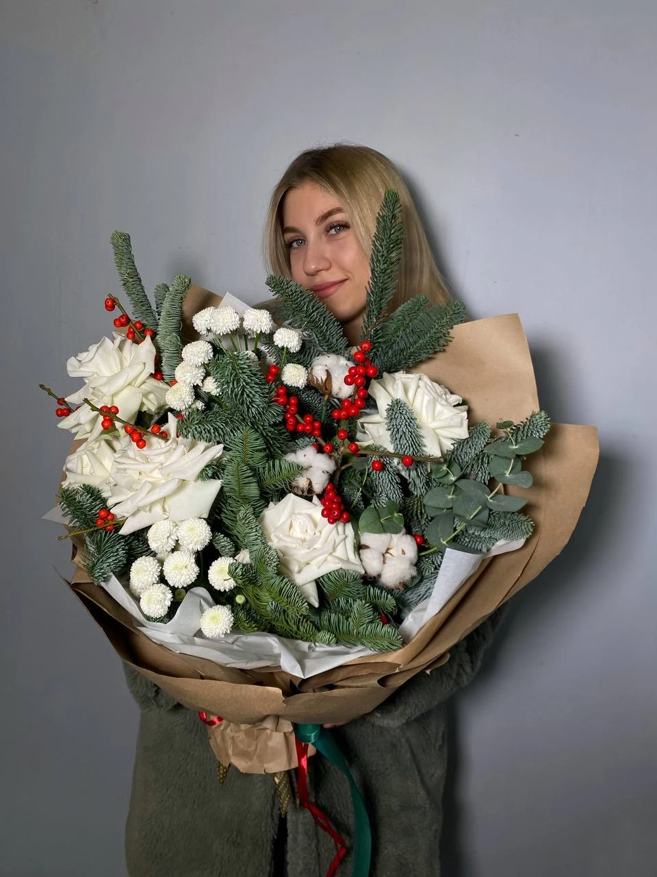 Букет новогодний "Зимний люкс"