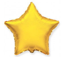 Фольгированный шар Звезда золотая