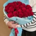 21 красная роза Эквадор с упаковкой