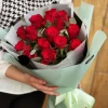 15 красных роз Родос с оформлением