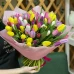 Букет из 101 разноцветного тюльпана