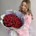 БУКЕТ из 51 розы Пинк Радос 
