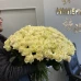 Букет 101 белая роза Эквадор
