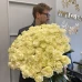 Букет 101 белая роза Эквадор
