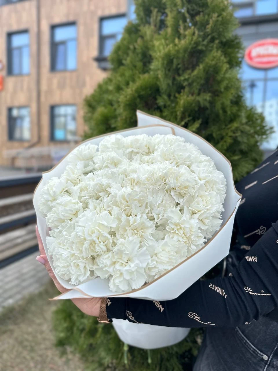 Букет "Белый комочек"