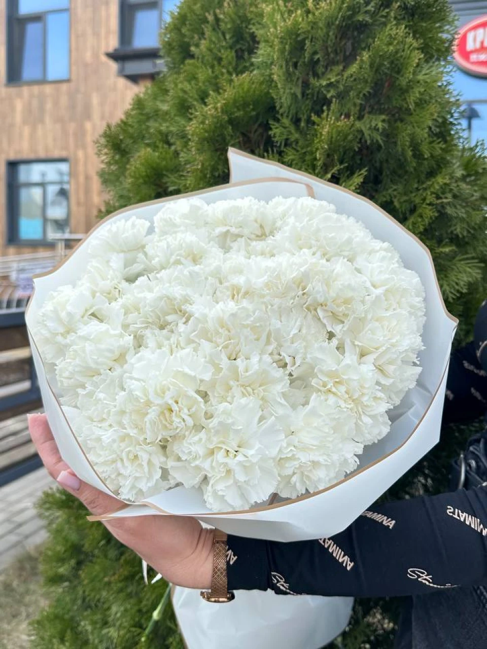 Букет "Белый комочек"