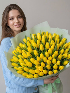 101 желтый тюльпан