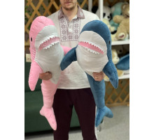 Розовая акула 100 см 