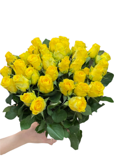 Жёлтая роза "Пени Лейн" 40 см 