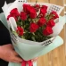15 красных роз Родос с оформлением