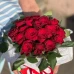 21 роза и белый бокс