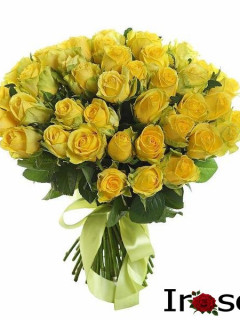 Букет 35 жёлтых роз