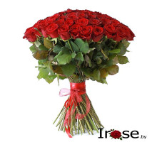 Букет 101 белорусская роза 55 см