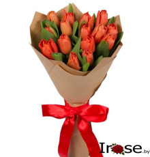 15 красных тюльпанов "Мерри"