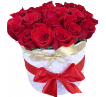 Купить цилиндр из 21 роз в Солигорске