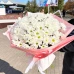 Букет белоснежный ромашек из 101 цветочка 