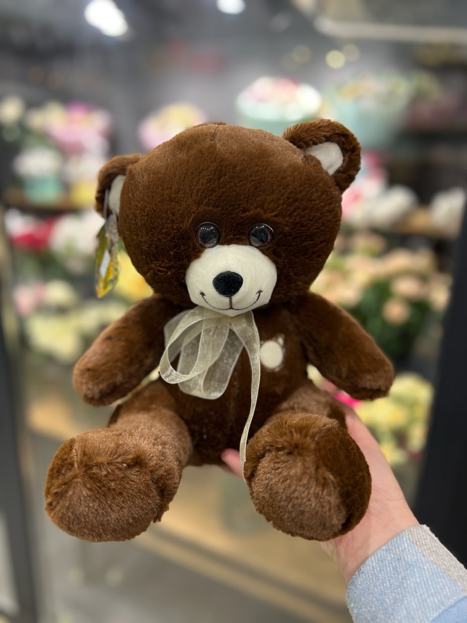 Мягкая игрушка Медвежонок темно-коричневый 30 см №3007