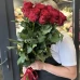 Букет из 11 красных роз Родос Премиум, 70 см